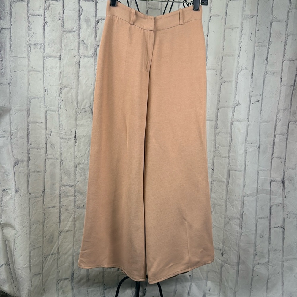 Elisabetta Franchi Wide Leg Trousers Cropped Hi-Rise Palazzo Pants